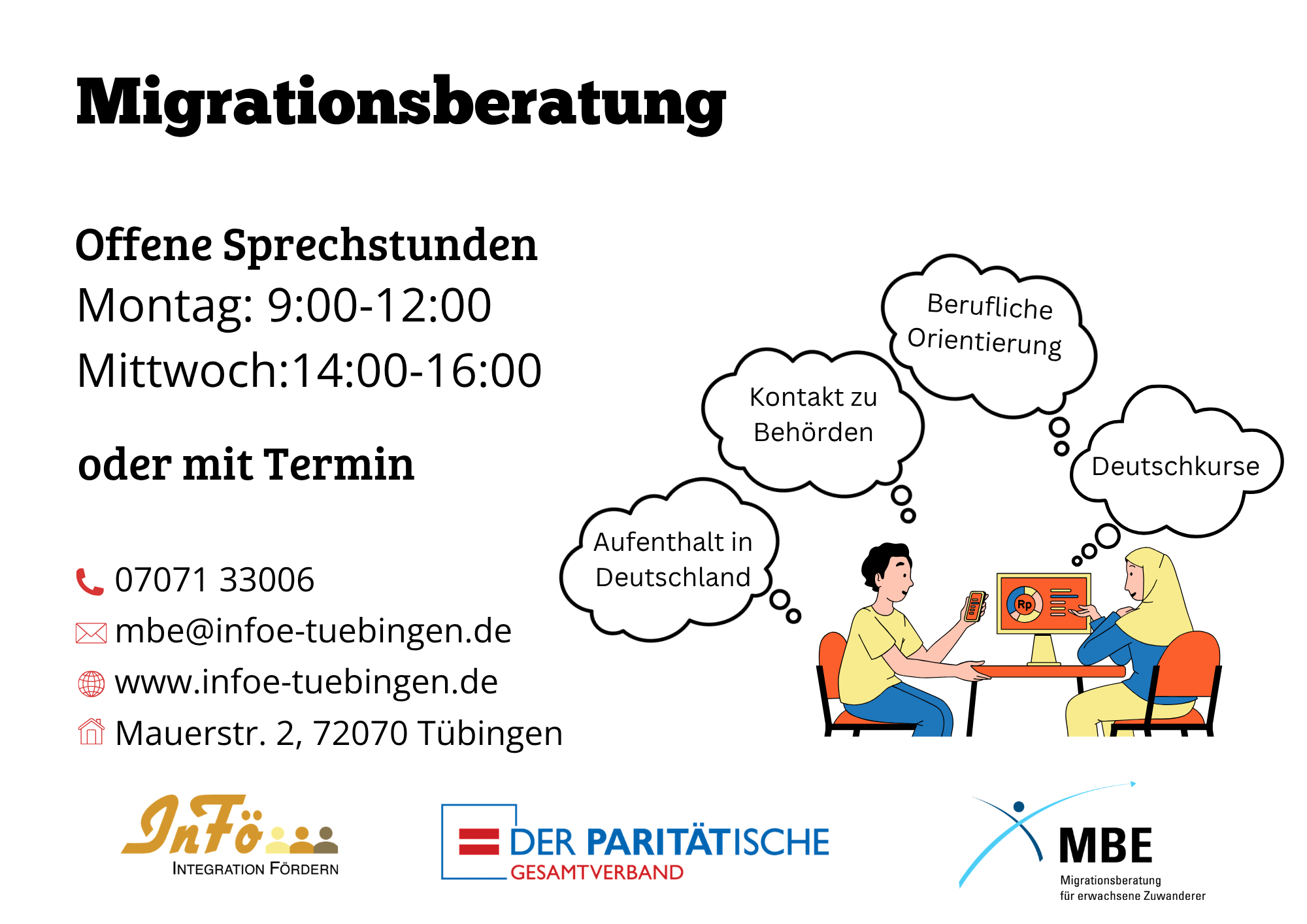 Sprechzeiten MBE 15.05.2026 de